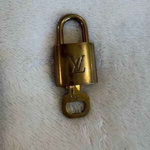 Louis Vuitton Gold Lock and Key Set #305